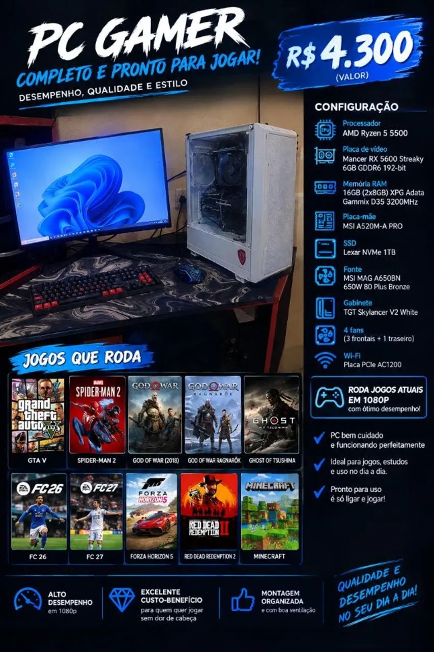 Pc Gamer Completo 