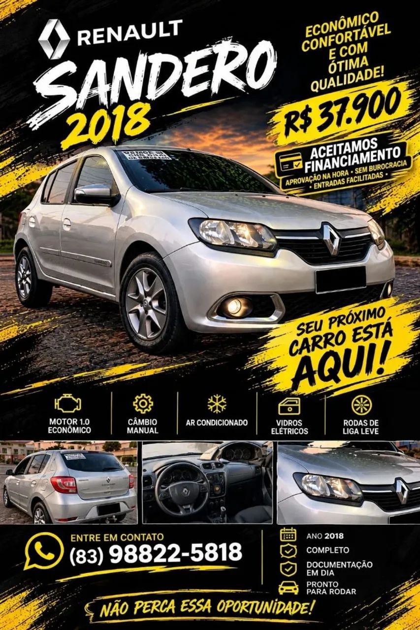 Renault Sandero SANDERO vibe Flex 1.0 12V 5p 2018