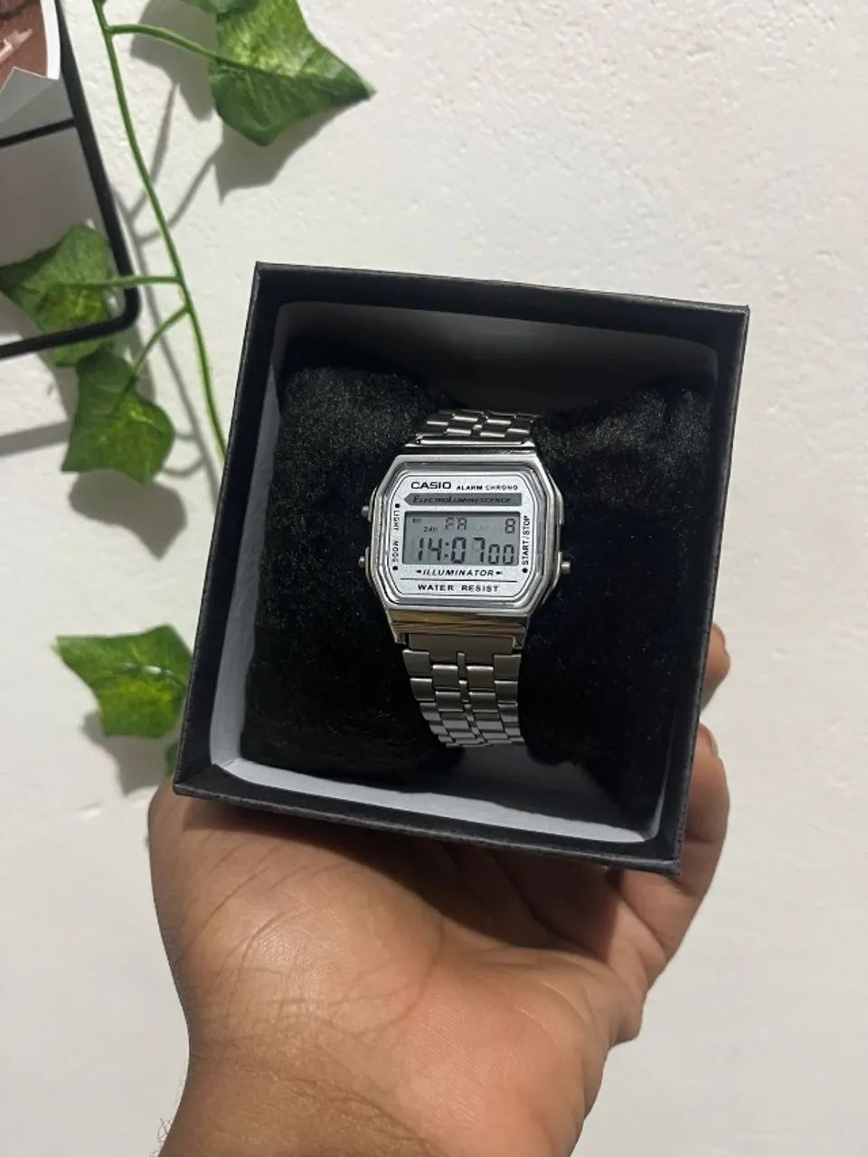 Relógio Casio Retro Vintage Prata Unissex