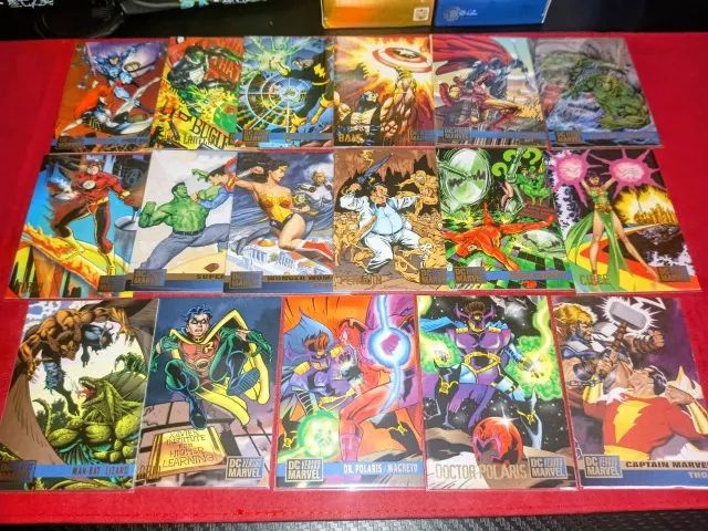 32  Cartas DC Versus Marvel & Cartas Marvel Versus DC (1995) PROMOÇÃO