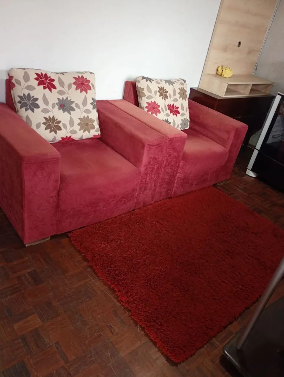 Par de poltrona vermelha  - Foto 2