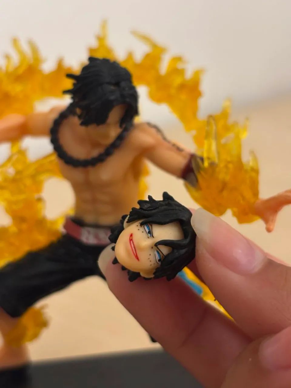 action figure de Portgas D. Ace do anime One Piece - Foto 4