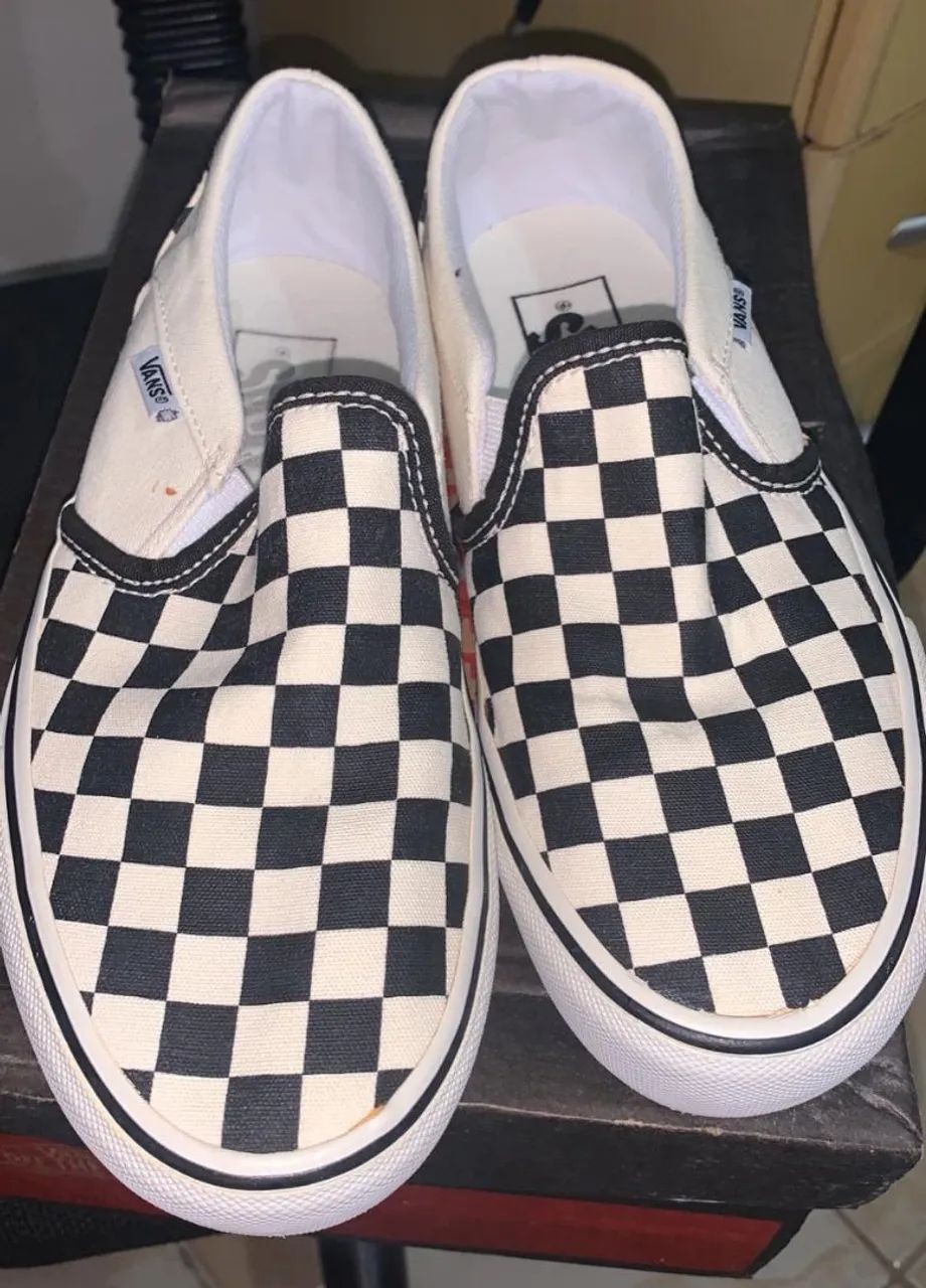Tenis Vans modelo xadrez unissex 35/36