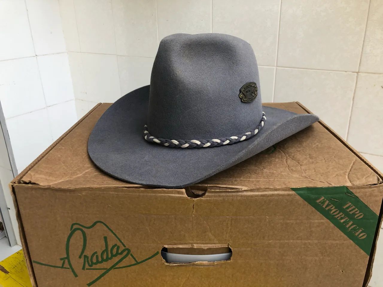 Chapéu Prada Cowboy Lã Legitimo 