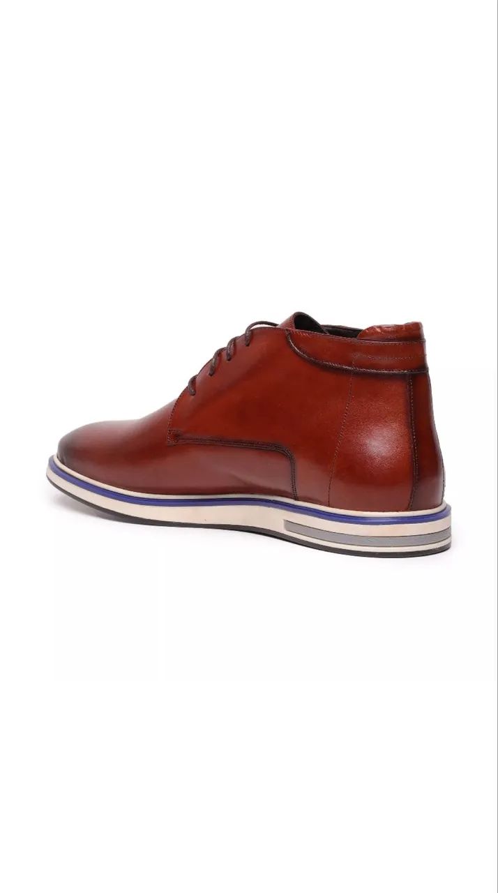 Bota couro CNS Marrom tamanho 40  - Foto 3