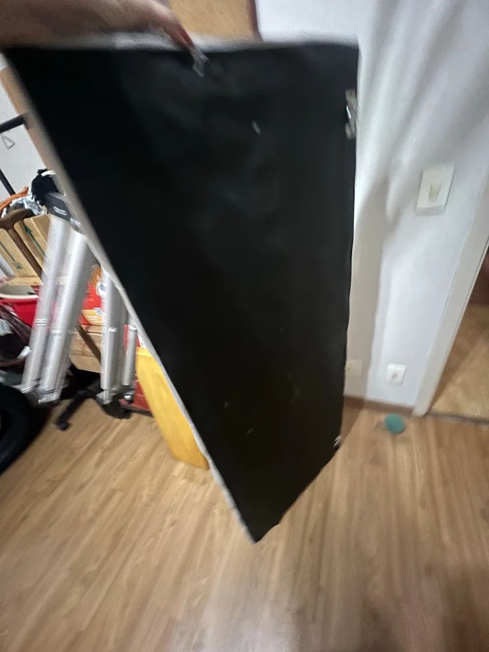 Cabeceira de cama de casal cinza  - Foto 3