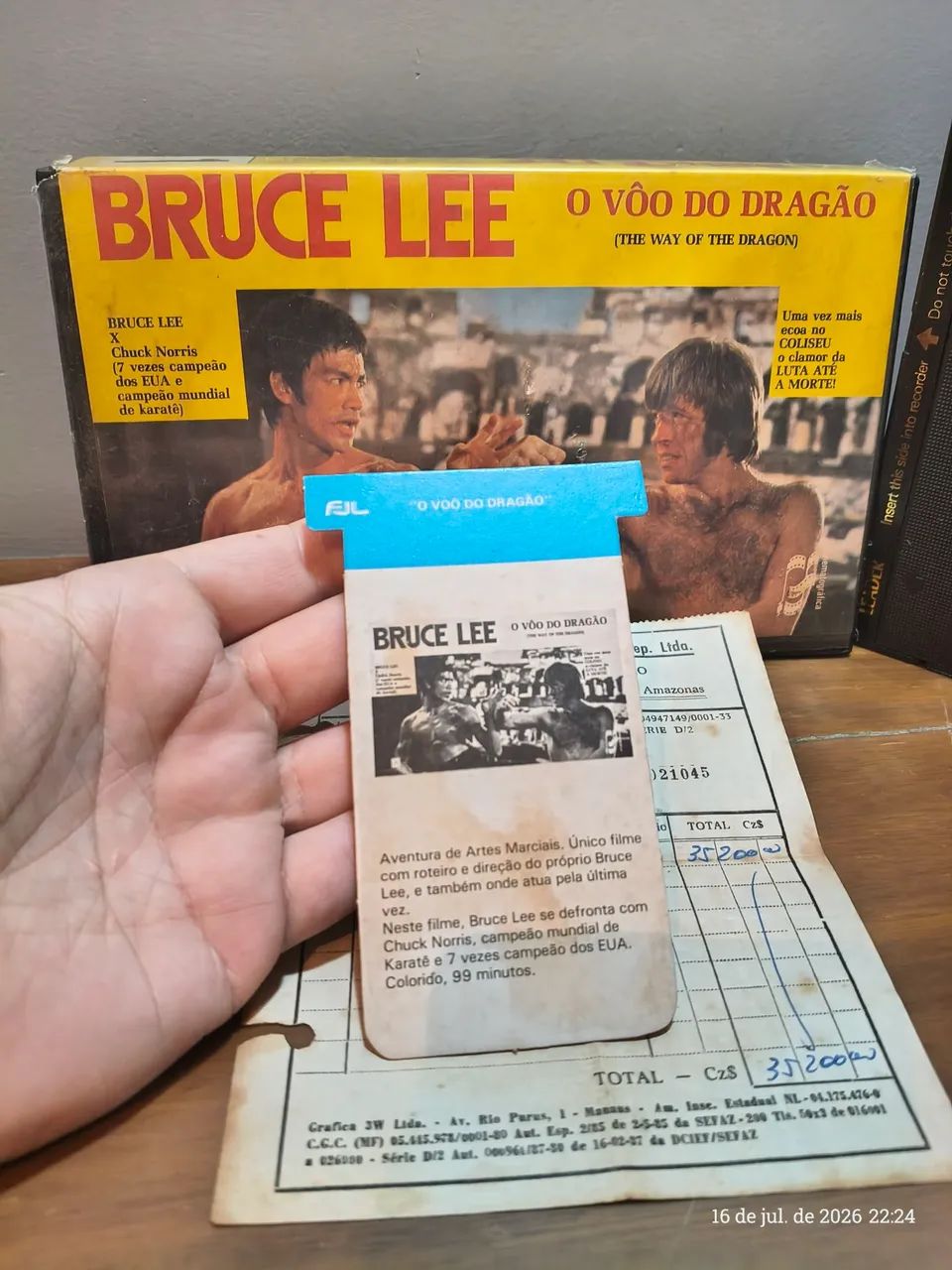 Vhs Bruce Lee - O vôo do dragão  - Foto 5