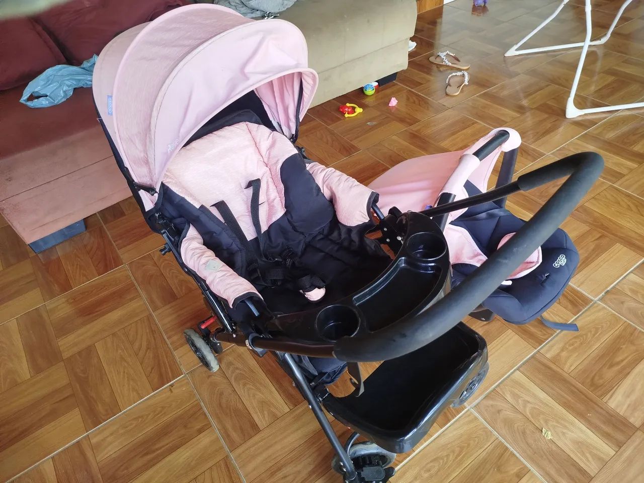 Carrinho de bebê, e bebê conforto  - Foto 3