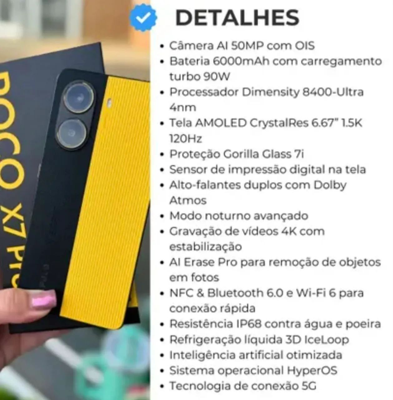 VENDO POCO X7 PRO 5g 512g 12 g RAM  - Foto 5