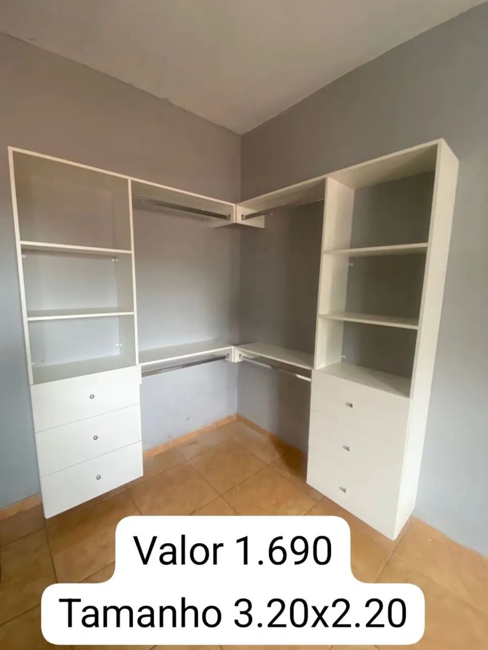 Closet com gavetas para lojas ou quartos a pronta entrega - Foto 5