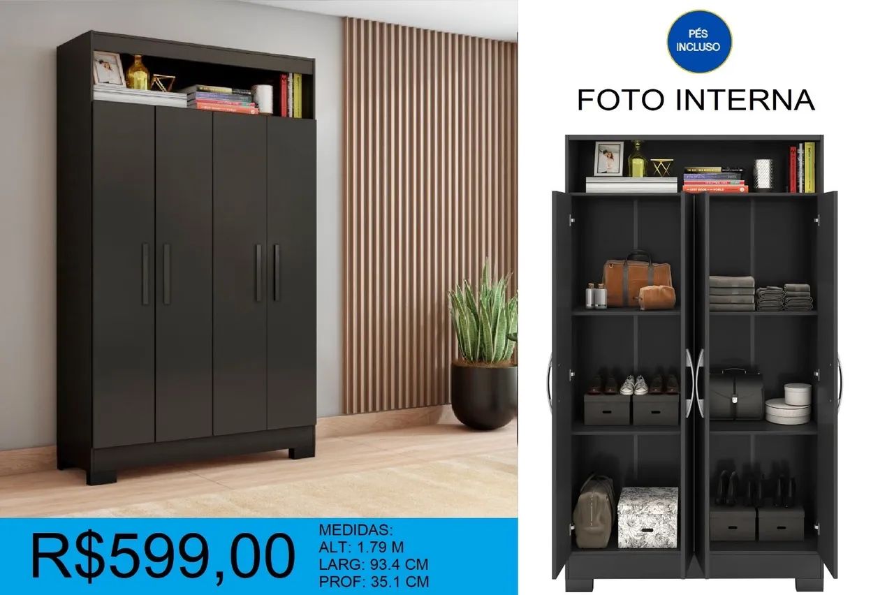 Guarda roupa de alta linha- compre hoje e receba amanhã!! - Foto 3