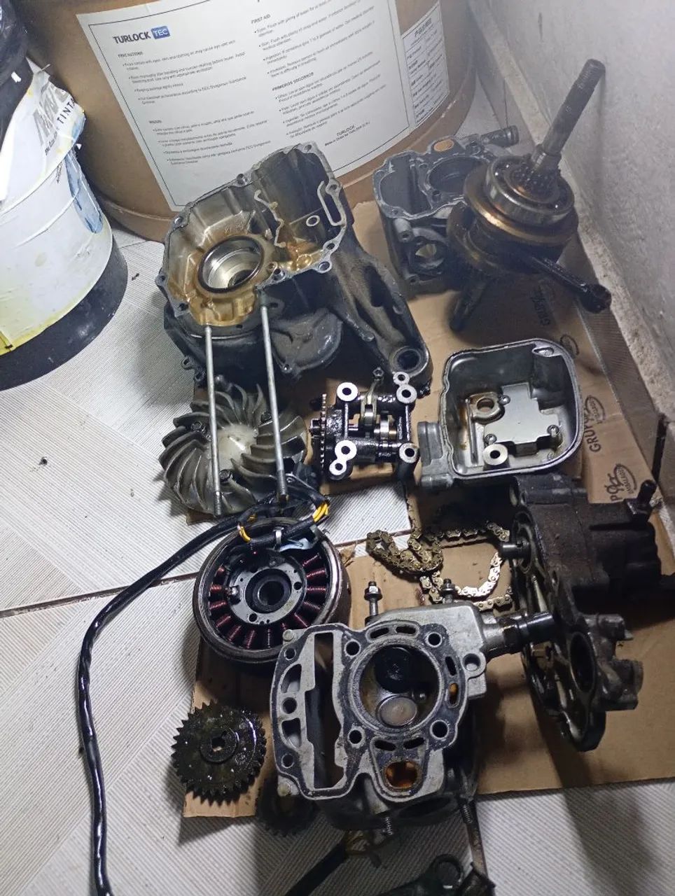 Motor da Honda Lead 110 ano 2013 desmontado completo ? - Foto 4