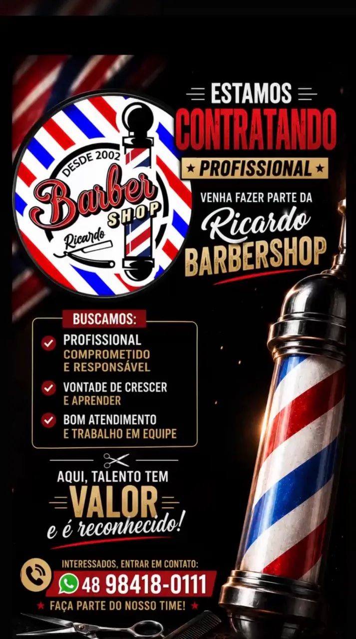 Estamos contratando profissional .