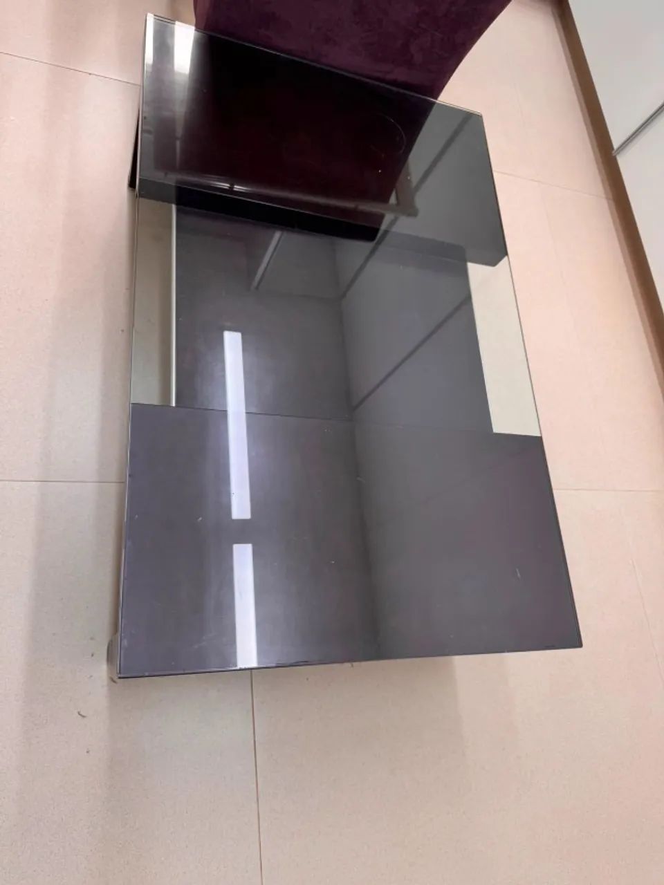 Mesa de Centro 1,10 x 0,70 m com Vidro Temperado - Foto 3