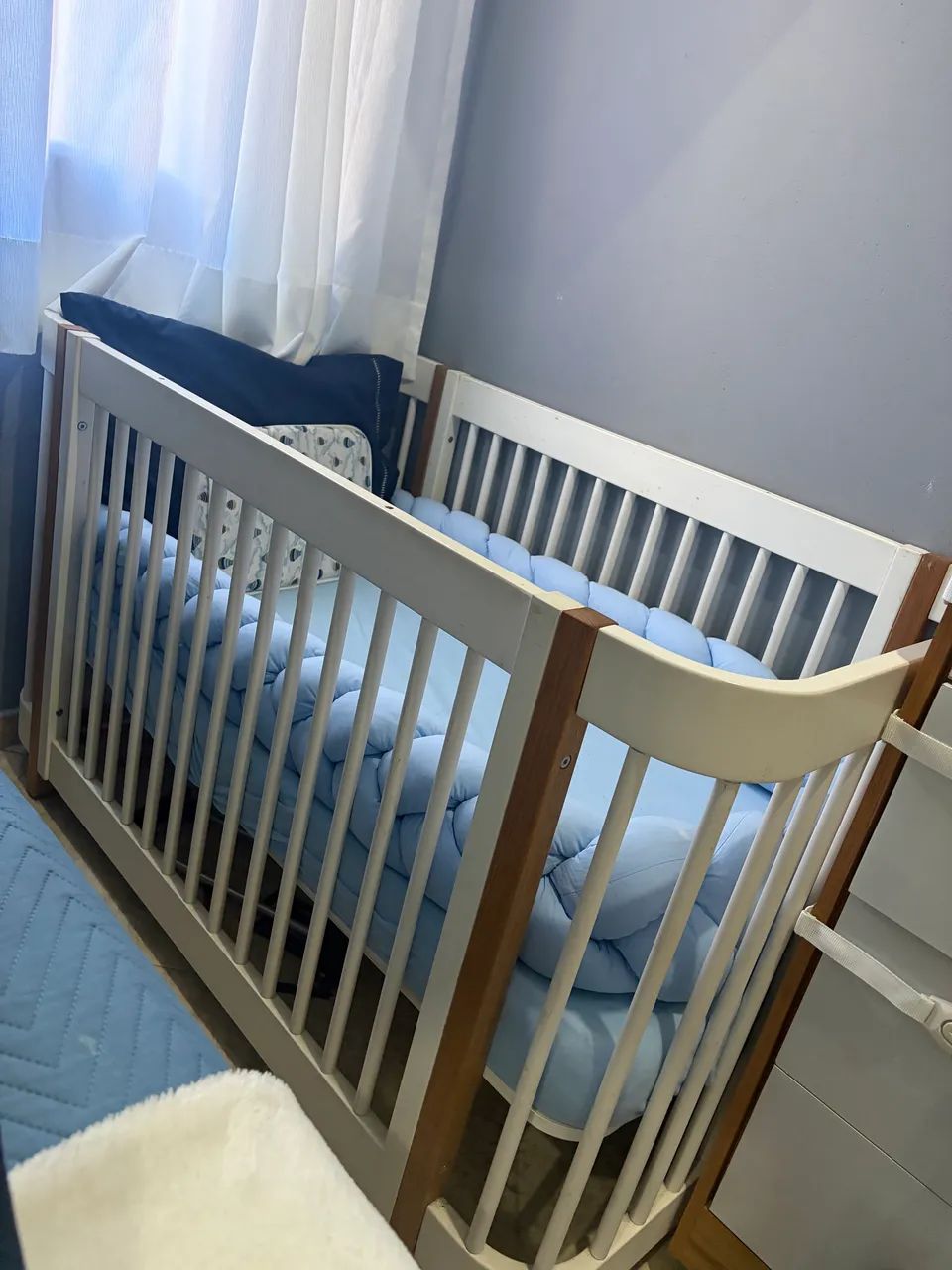Berço infantil madeira com colchão  - Foto 3