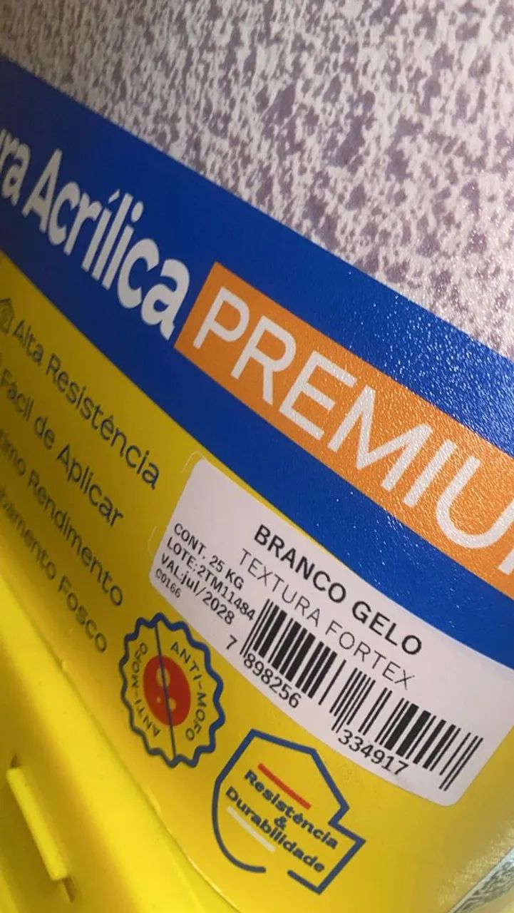 Textura acrílica lisa 25kg fortex - Foto 2