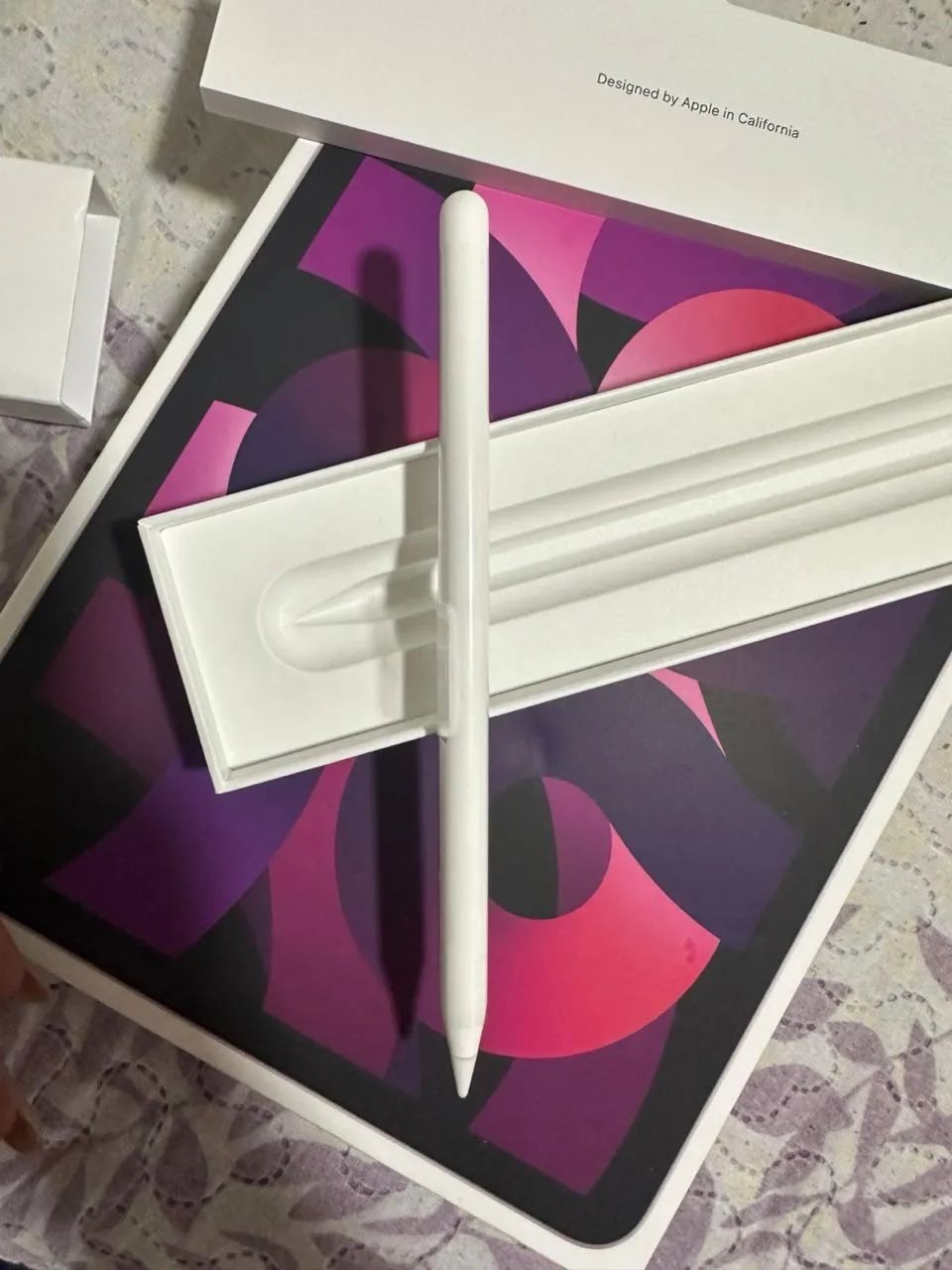 Ipad Air 5ª Geração 10,9 Polegadas 64gb - Ouro Rosa e Apple Pencil 2° geração Branco - Foto 4