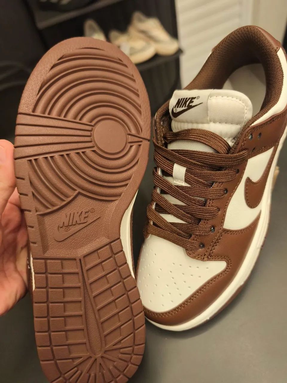 Nike Dunk Low Marrom e Branco | Dunk Low Masculino | Sneaker - Foto 2