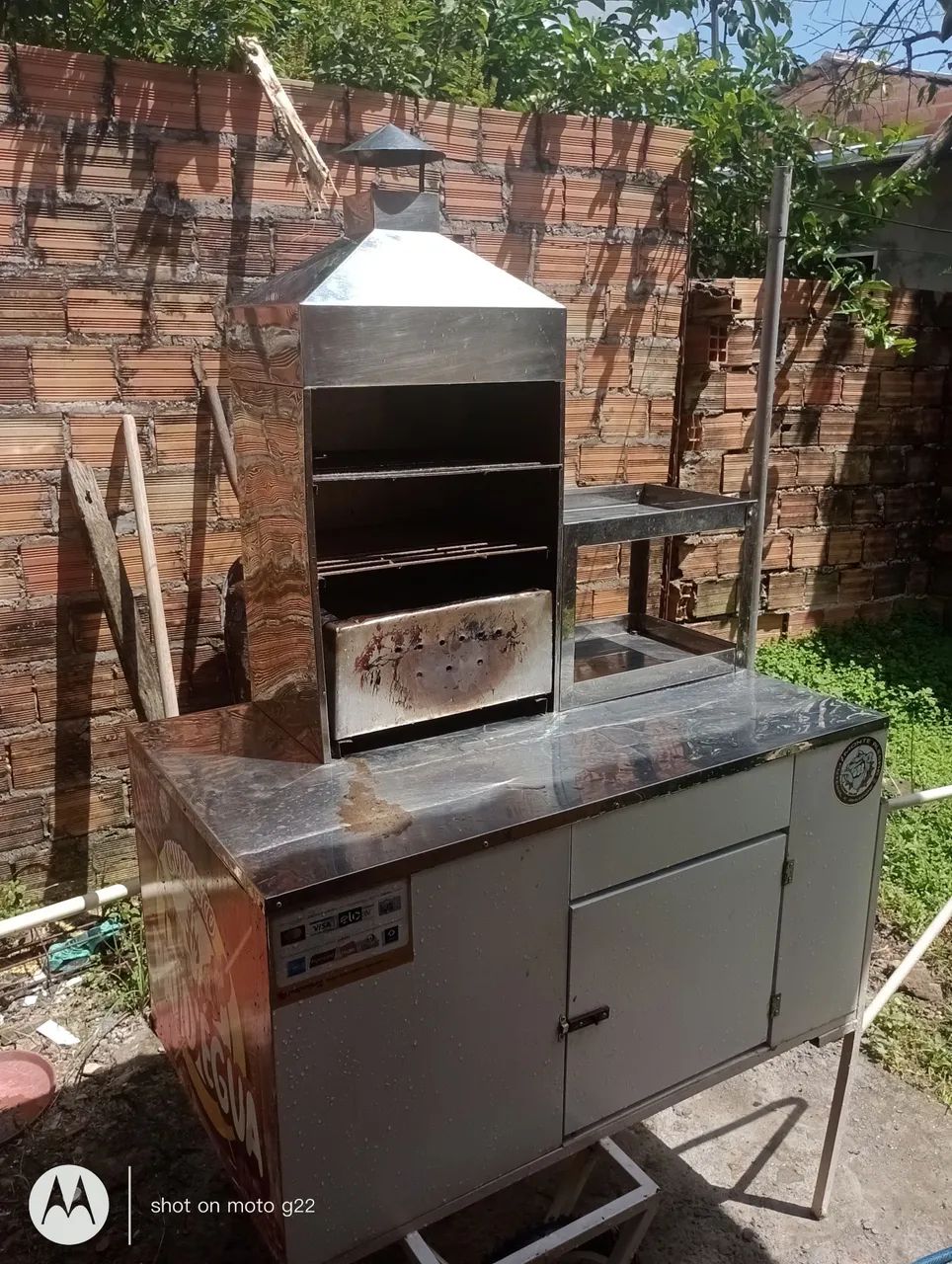 Vendo carrinho inox pra vender churrasco  - Foto 3