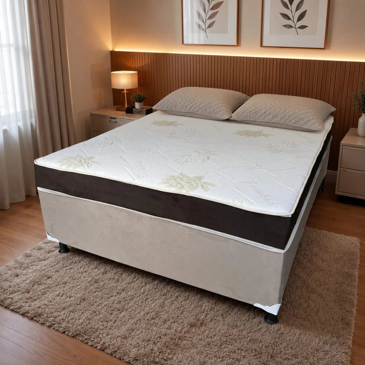 Cama casal box nova direto de fabrica 