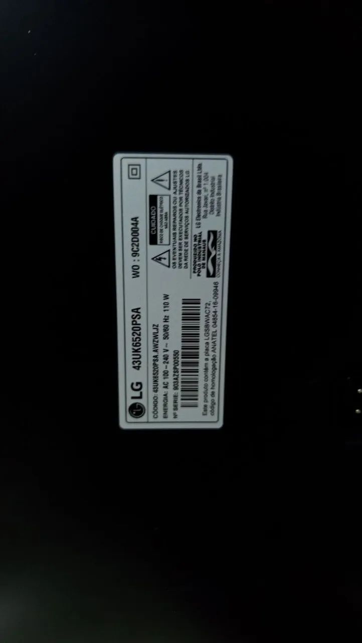 TELEVISÃO SMART LG 43 POLEGADAS - Foto 3
