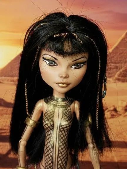 Boneca OOAK Anksunamun Monster High repaint