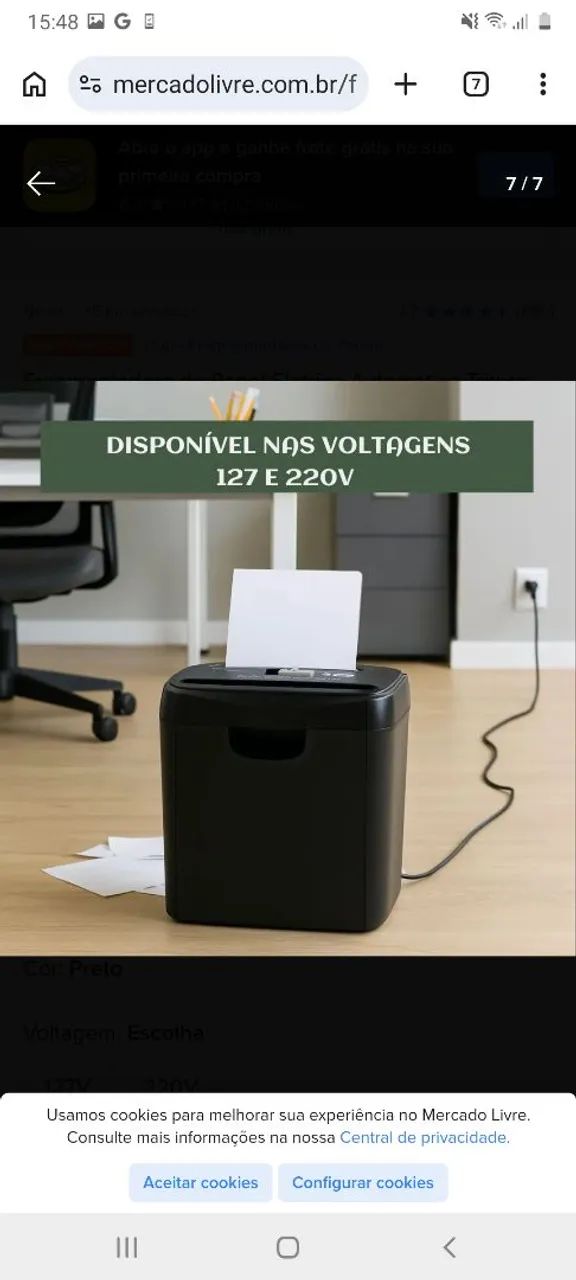 Fragmentadora de papel e cartão - Foto 5