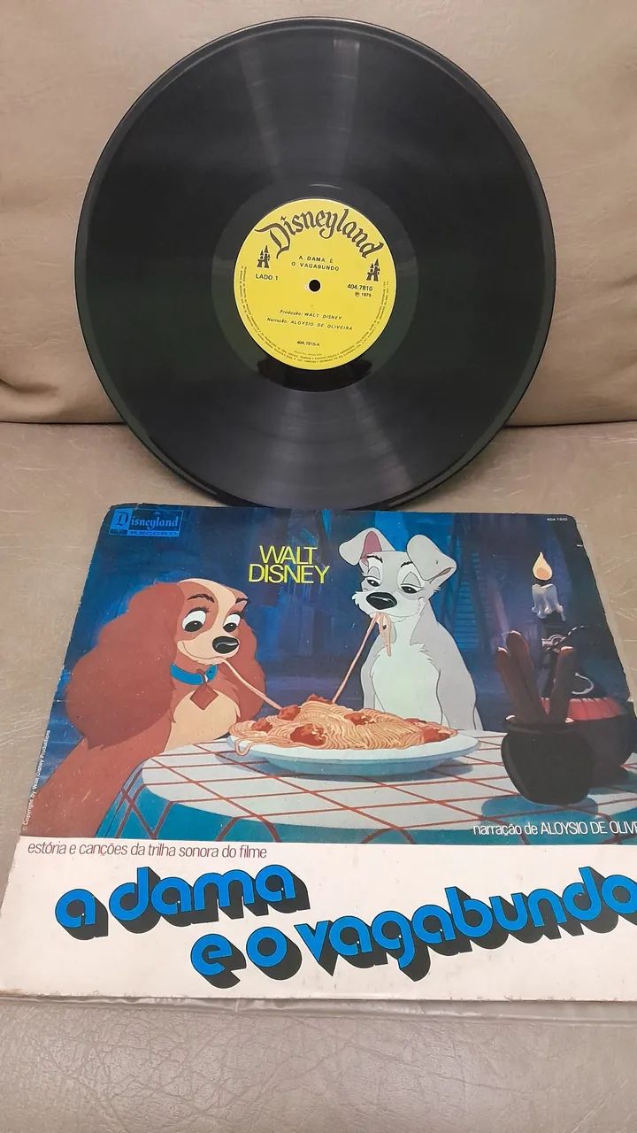 Lp disco vinil antigo A Dama e o Vagabundo.  - Foto 4