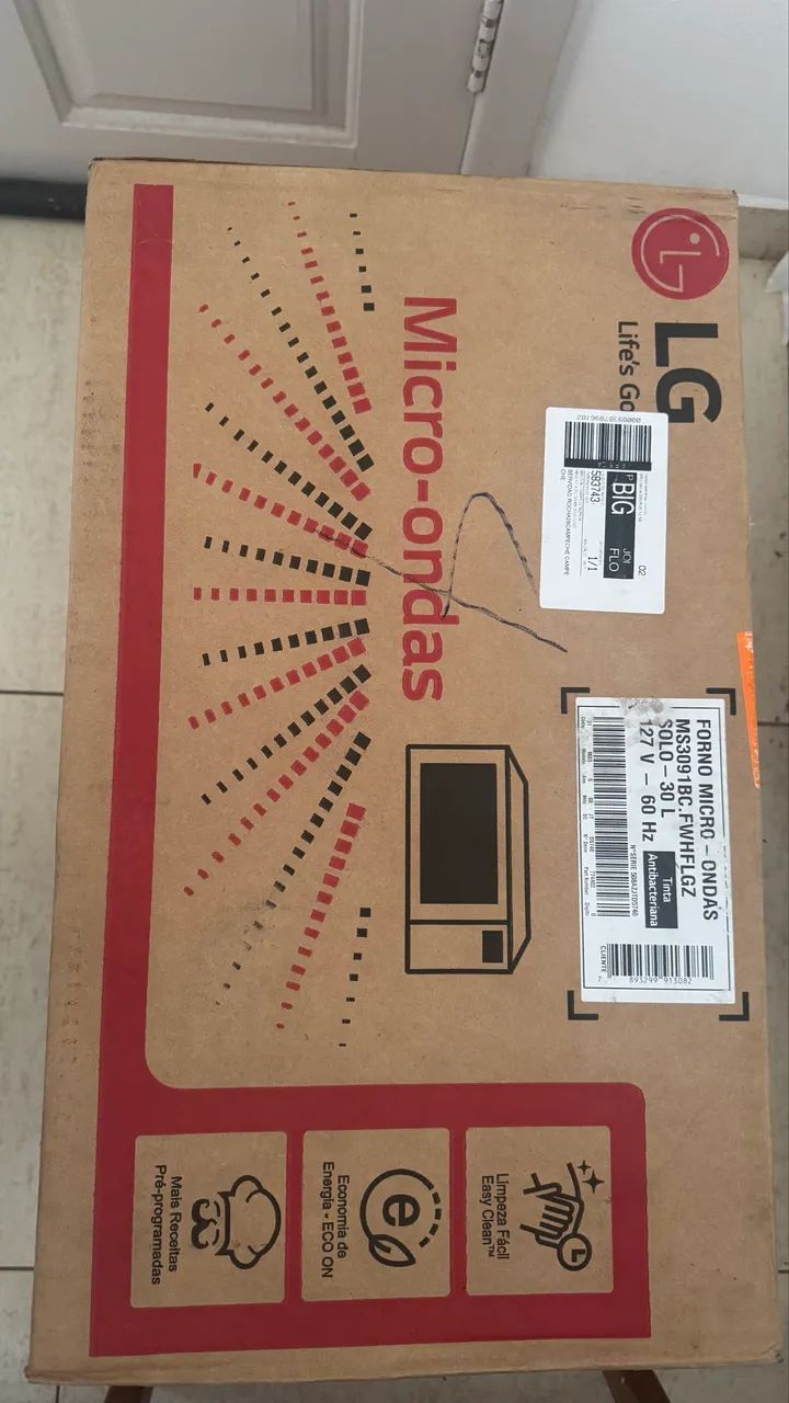 Microondas 127V LG 30 Litros