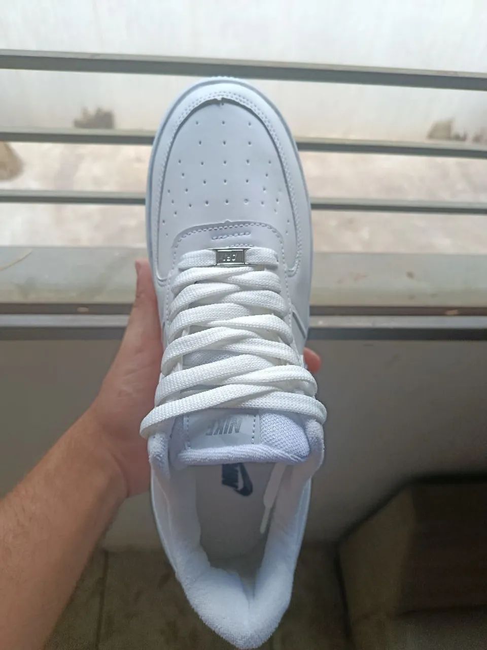 Tênis Nike AirForce branco  - Foto 4