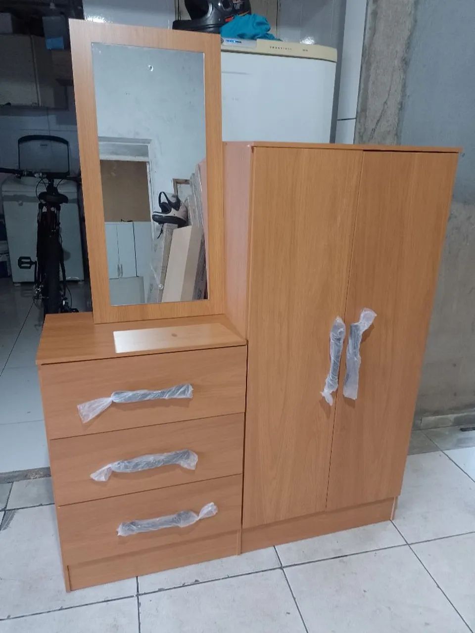 CÔMODA SAPATEIRA MULTIUSO NOVAS B700 COM ESPELHO  - Foto 4