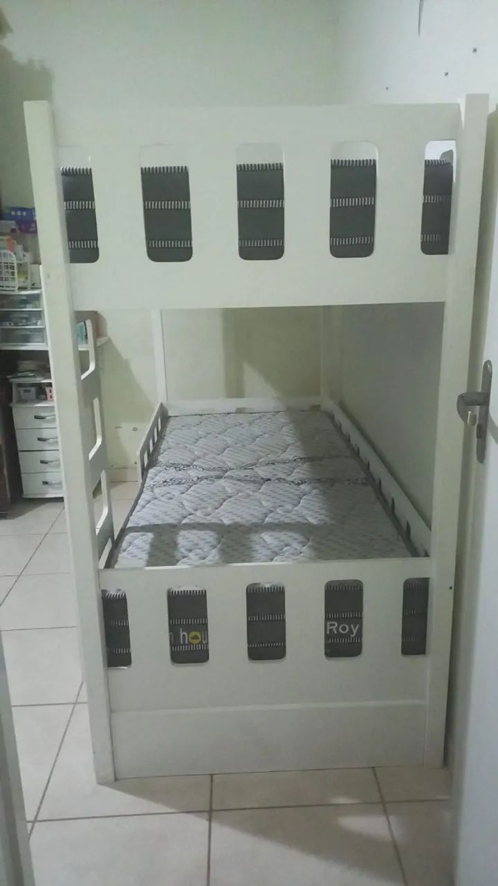 Cama Beliche - Madeira e 100%MDF - Foto 5