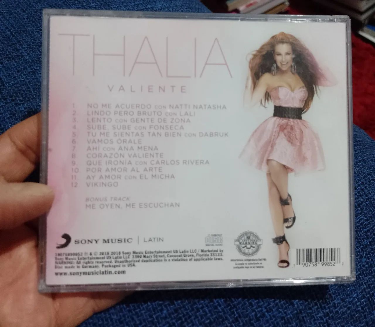 CD - Thalia - Valiente - (2018) - Foto 2