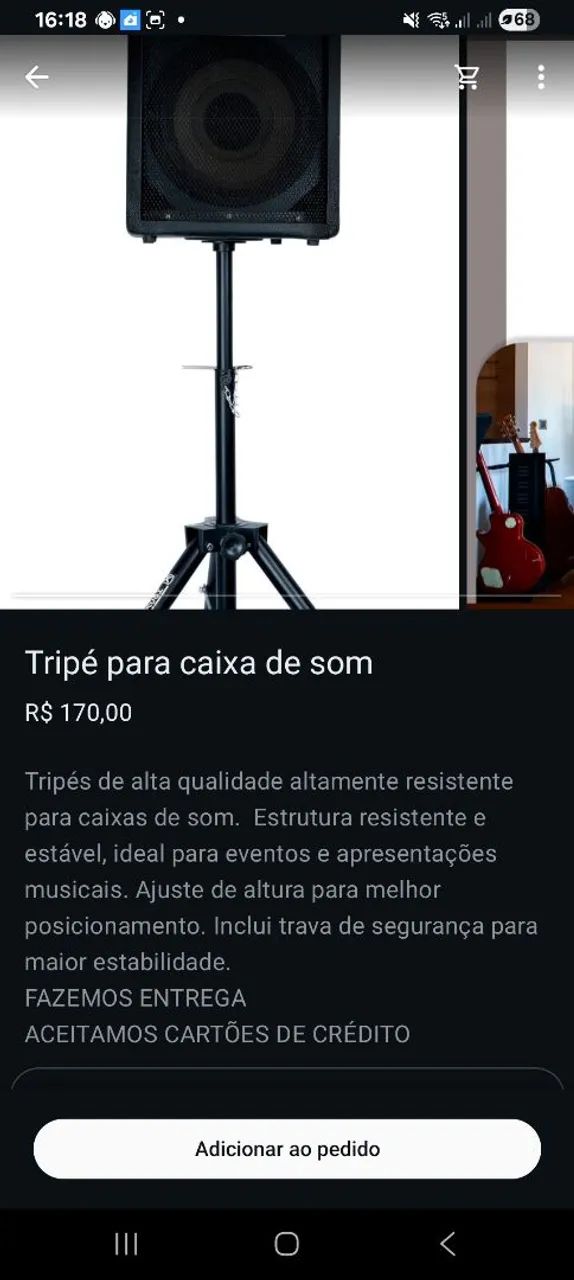 Tripé para Caixa de Som 2M - Foto 2