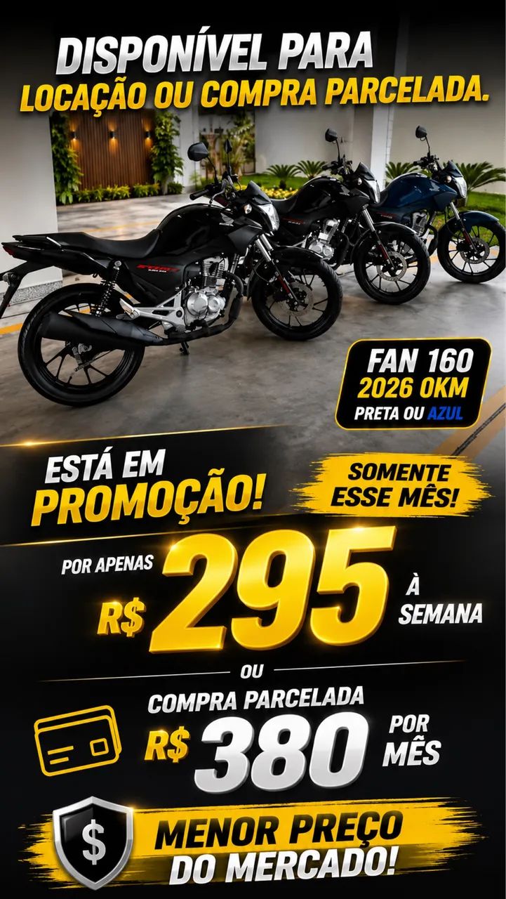 Aluguel de moto em BH