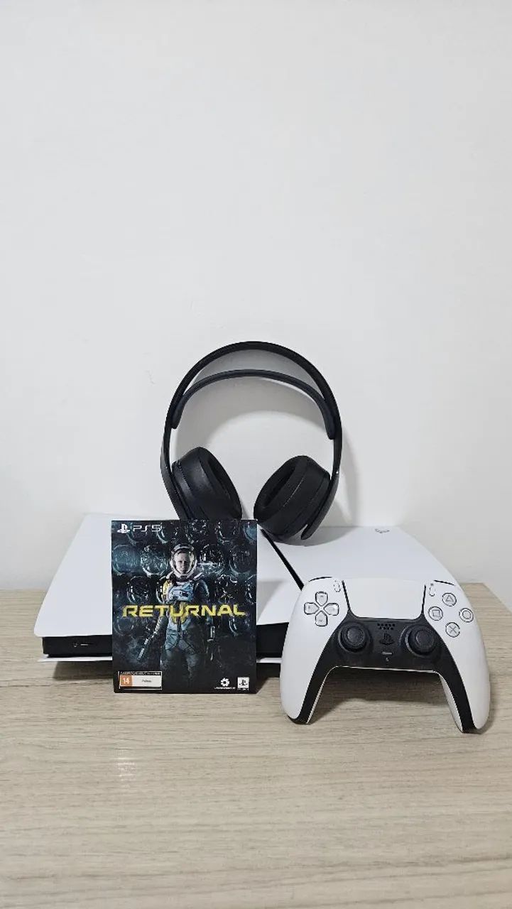 VENDO PS5 SLIM ORIGINAL COMPLETO COM JOGO  - Foto 5