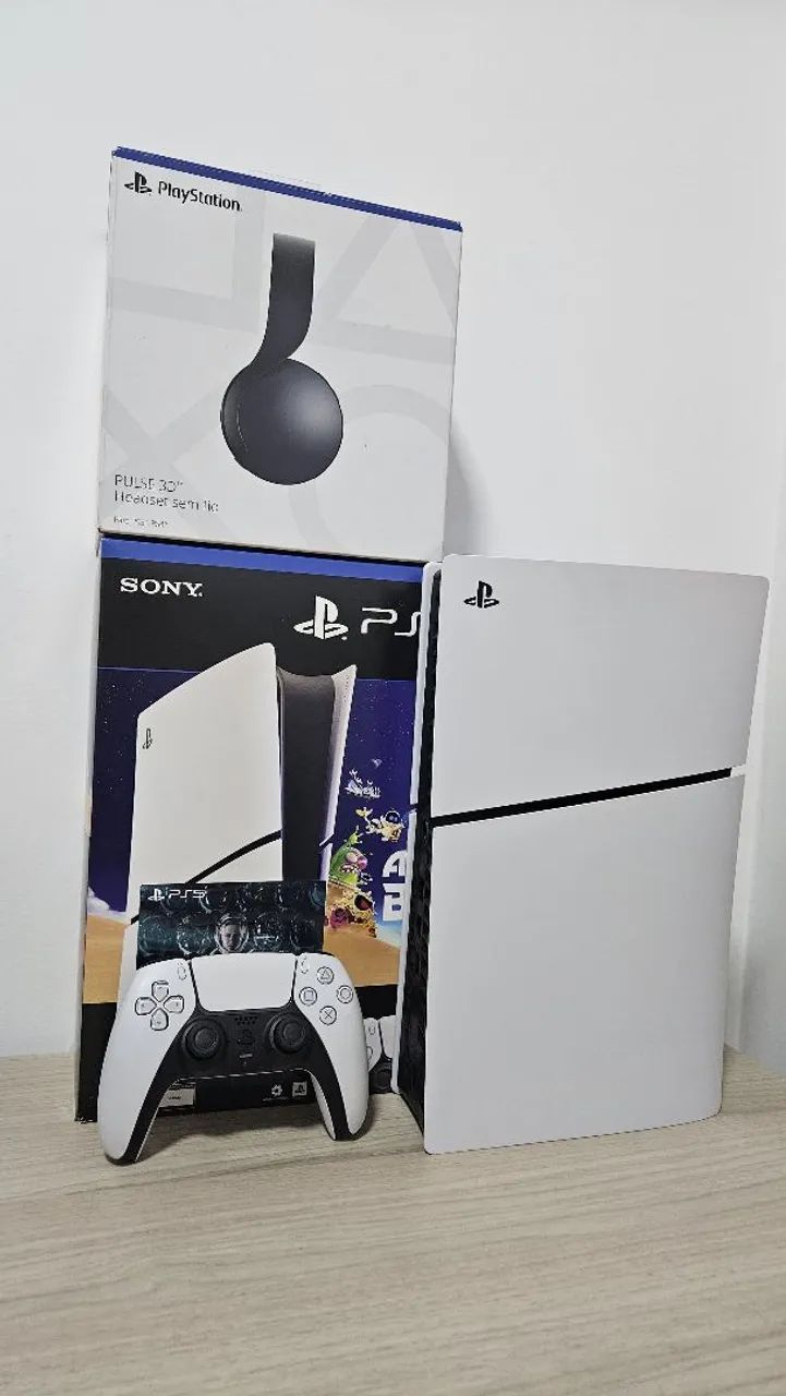 VENDO PS5 SLIM ORIGINAL COMPLETO COM JOGO  - Foto 4