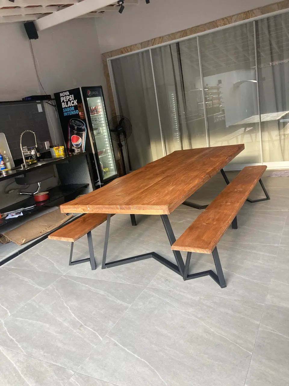 Mesa rústica 