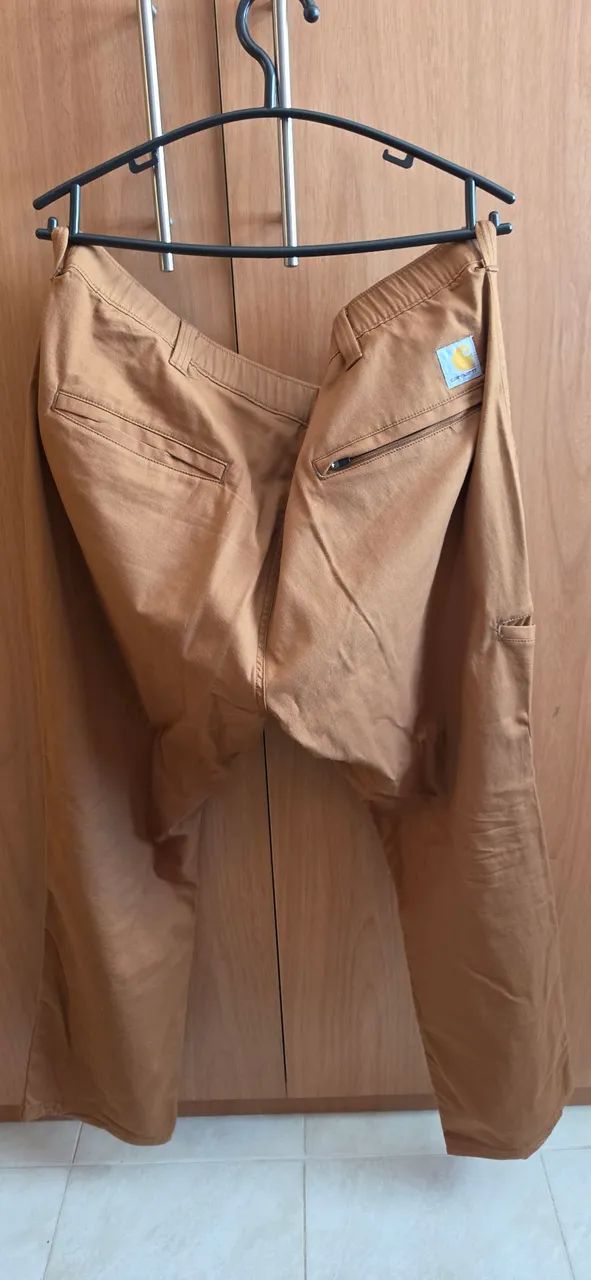Carhartt calça marrom 40x30 eua relaxed fit perfeito estado.  - Foto 4