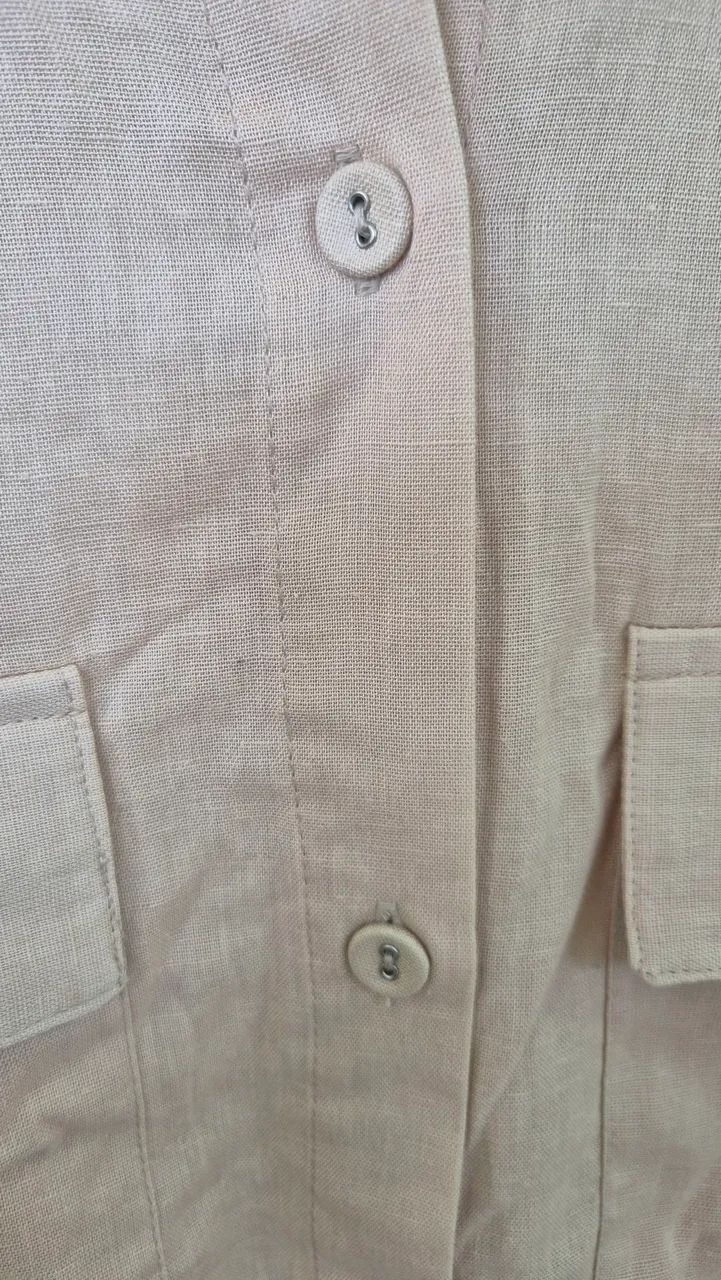 Camisa Bege Souk MANGA longa FARM - Foto 5
