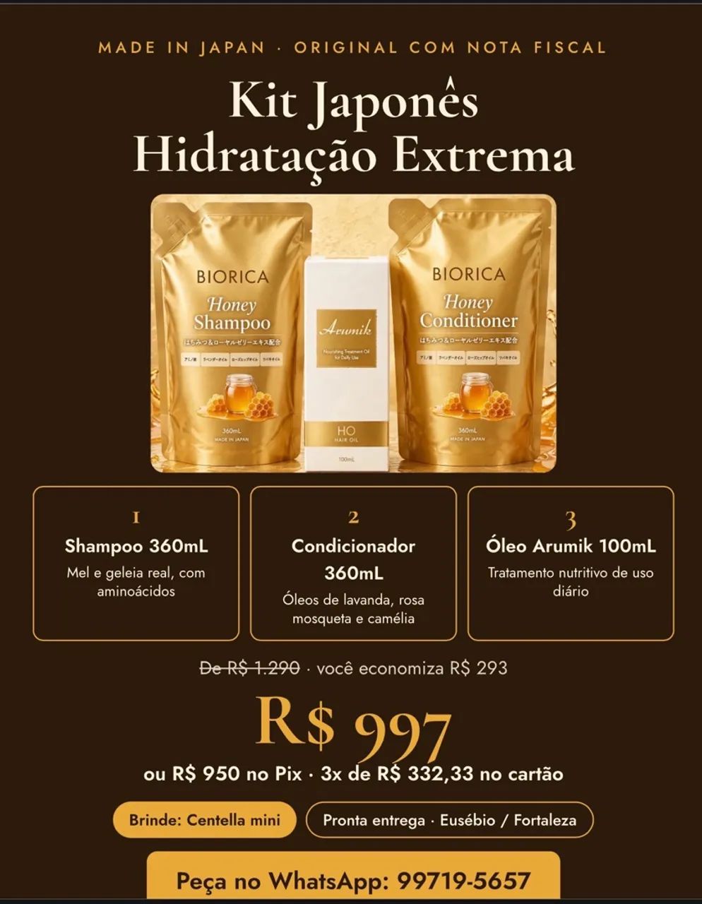 Kit japonês capilar 
