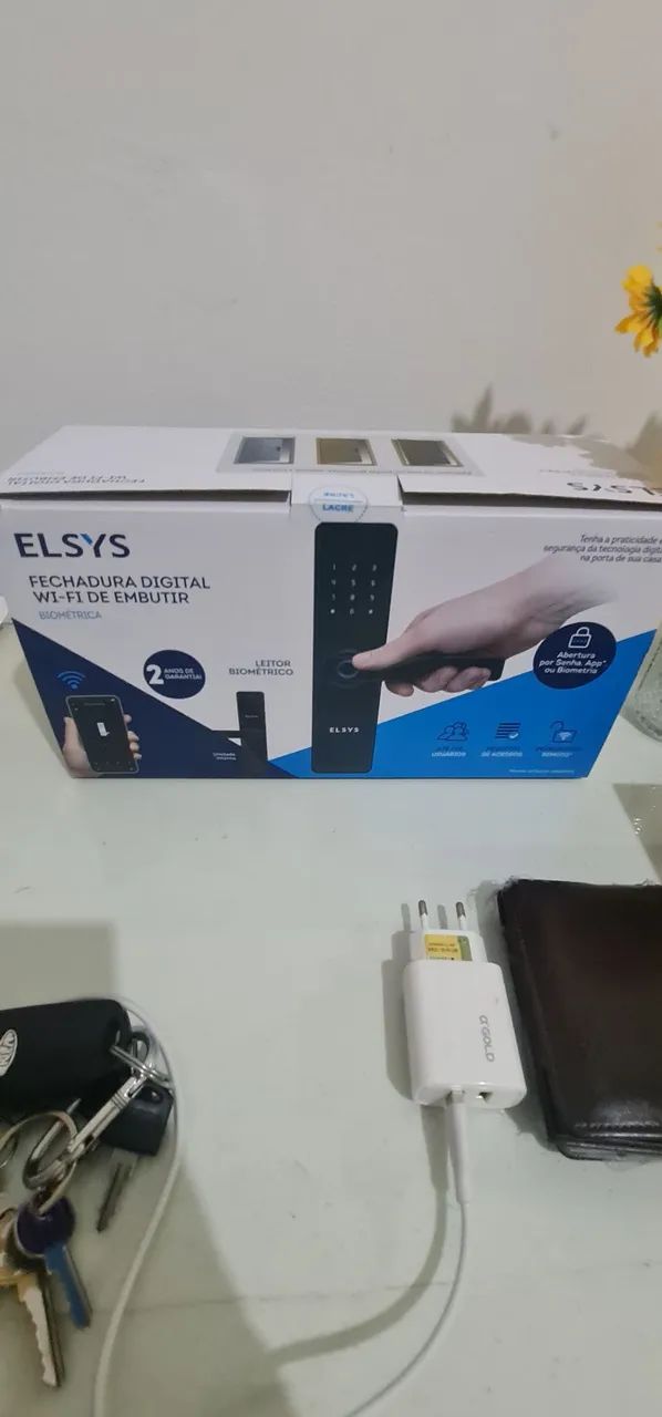 Fechadura Digital wi-fi nova, com leitor Biométrico  - Foto 3
