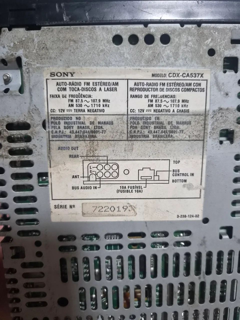 Aparelho Sony CDX-CA537X - Foto 3