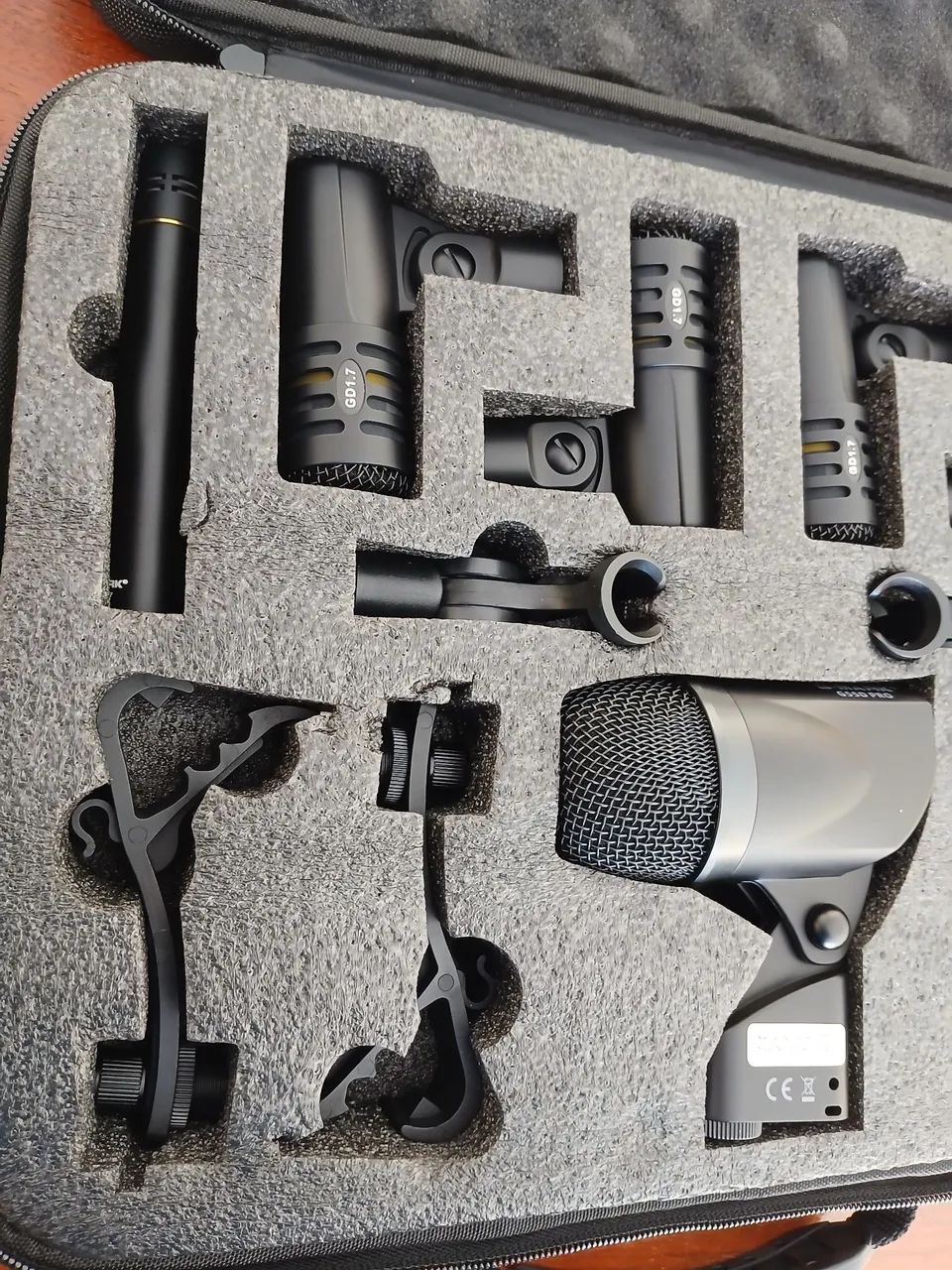 Microfones de bateria kit 7 peças e caser (poucas unidades)