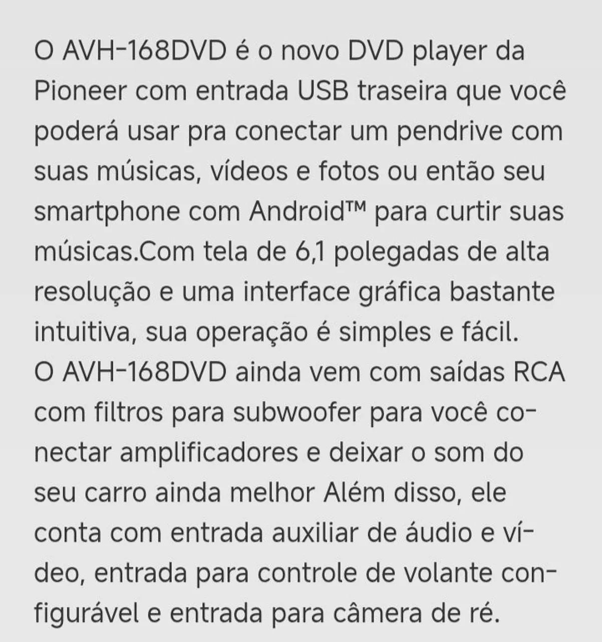 DVD PIONNER automotivo  - Foto 4