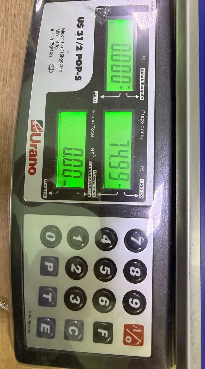 Balança Comercial Urano Pop-s 31 Kg (usb Azul) - Foto 3