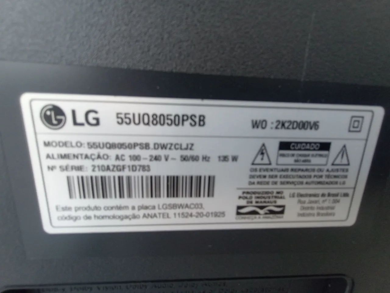 Tv LG 55 polegadas 