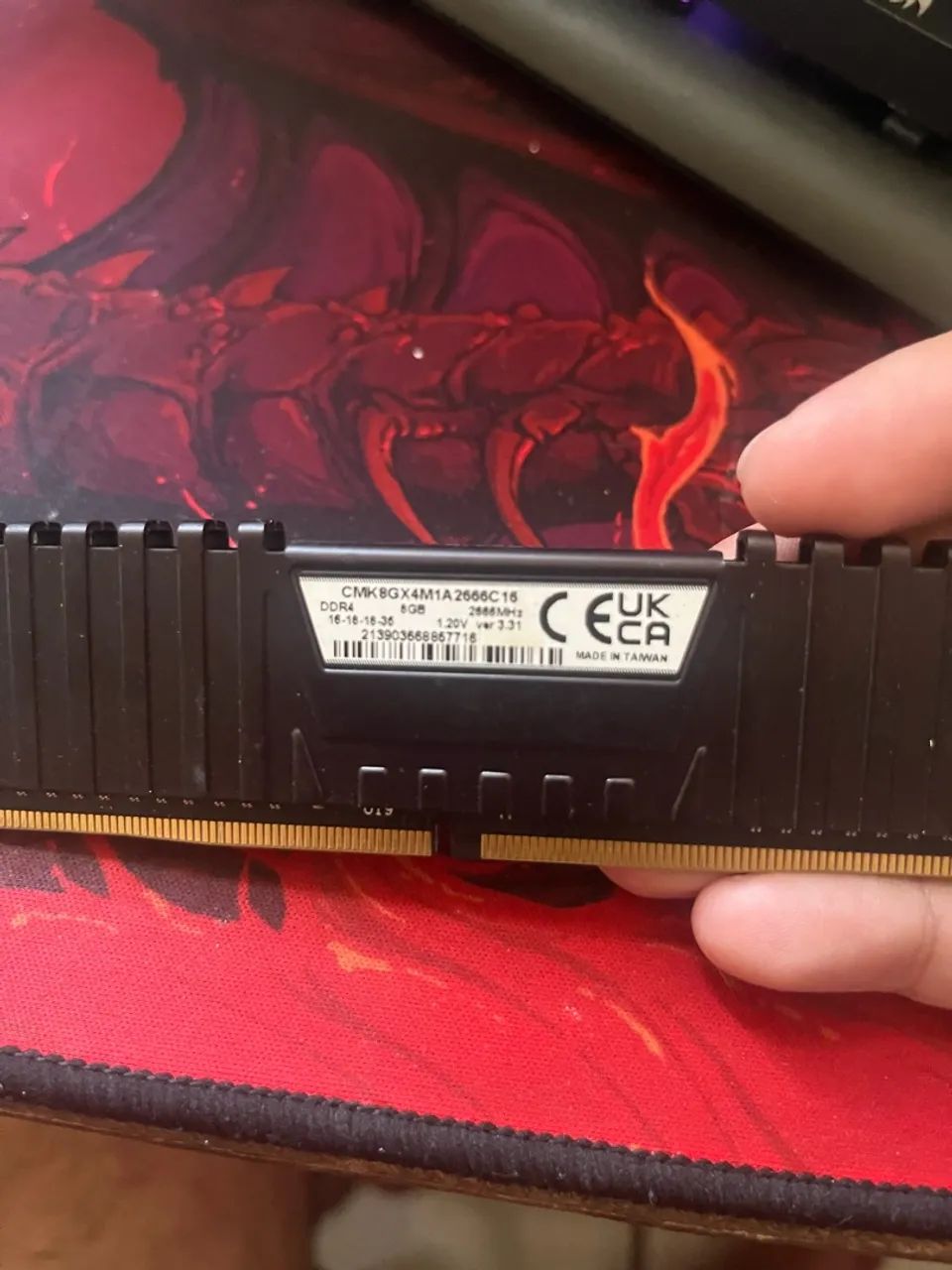 Memoria ram ddr4 8gb 2666hz
