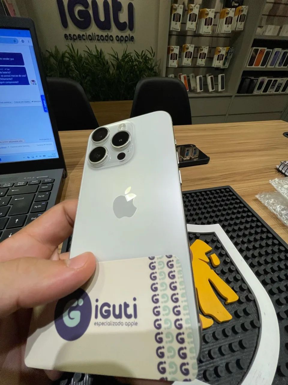 IPHONE 15 PRO 128GB BRANCO - Foto 4