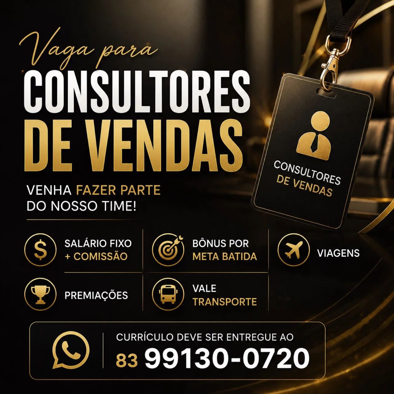 Vaga para início imediato 